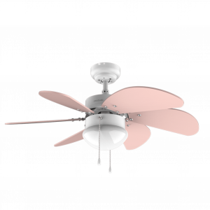 EnergySilence 3600 Vision Nude. Ventilador de techo de 50 W, Diámetro 91 x 37 cm, Lámpara, 3 Velocidades, 6 Aspas reversibles, Función Verano/Invierno, Interruptor de Cadena, Blanco/Nude