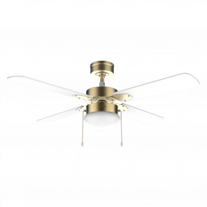 EnergySilence Aero 450 GoldWhite Ventilador de techo de 50 W y 42” con luz , 3 velocidades, 4 aspas y modo winter-summer.