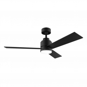 EnergySilence Aero 4800 Style Black. Ventilador de Techo con Mando a Distancia, Temporizador y Luz LED, 60 W, Motor de Cobre, 48" (122 cm), 3 Aspas, 3 Velocidades, Función invierno
