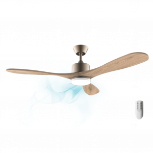 EnergySilence Aero 5290 Golden Pro Ventilador de techo de 50 W con motor DC, 52” y luz LED.