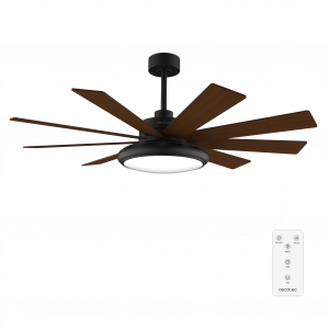EnergySilence Aero 7000 Light Pro Ventilador de techo de 35 W y 70” con luz LED 36W, control remoto , 6 velocidades, 9 aspas, modo winter-summer.