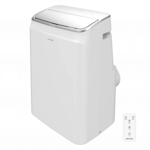 ForceClima 12599 Soundless Heating Aire acondicionado portátil de 12000 BTU con bomba de calor y más silencioso. Cuenta con 3 velocidades y programables 24 horas. Con clasificación energética A.