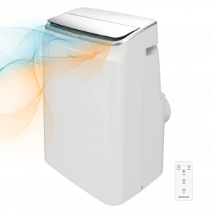 ForceClima 12600 Soundless Heating Aire acondicionado portátil de 12000 BTU con bomba de calor y mando a distancia.