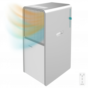 ForceClima 12650 Style Heating Aire acondicionado portátil de diseño de 12000 BTU con bomba de calor para usarlo todo el año y con mando a distancia y control táctil para un confort total.