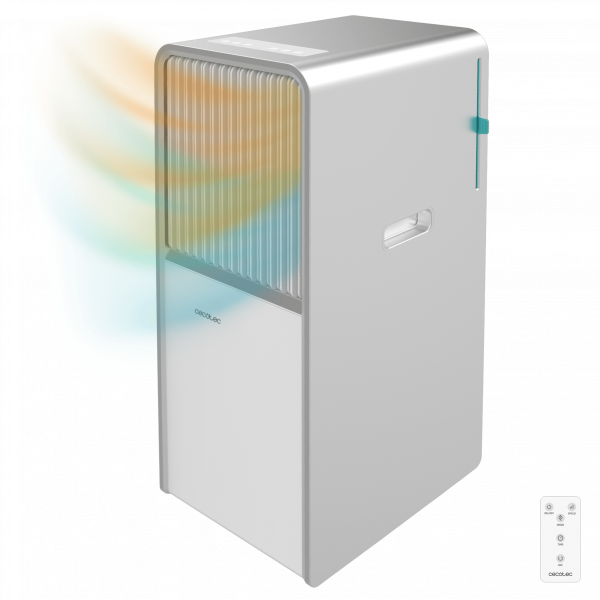 ForceClima 12650 Style Heating Aire acondicionado portátil de diseño de 12000 BTU con bomba de calor para usarlo todo el año y con mando a distancia y control táctil para un confort total.