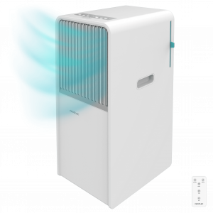 ForceClima 7150 Style Aire acondicionado portátil de diseño de 7000 BTU con mando a distancia y control táctil para un confort total.