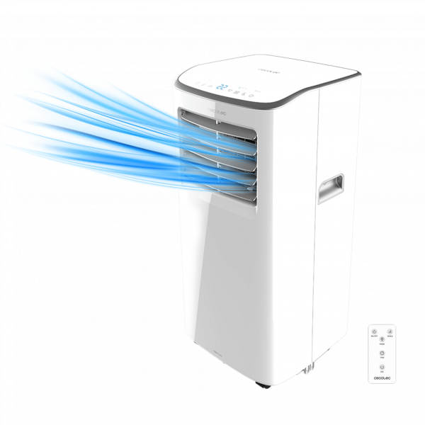 ForceClima 7350 Touch Smart Aire Acondicionado Portátil de 790 W, 7000 BTU, Mando a Distancia, Control Táctil, 4 Modos de Funcionamiento, 2 Velocidades, Pantalla LED, Cobertura 15 m2