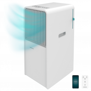 ForceClima 7550 Style Connected Aire acondicionado portátil de diseño de 7000 BTU con control por wifi, panel táctil y mando a distancia para un confort total.