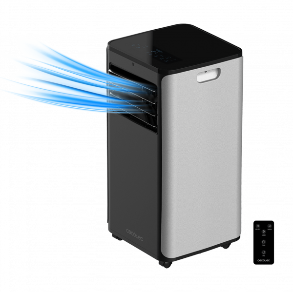 ForceClima 9050. Aire Acondicionado Portátil con Mando a Distancia y Temporizador. 3 en 1, Refrigeración, Ventilación y Deshumidificación, 2270 Frigorías, 9000 BTU, Caudal 350m³/h