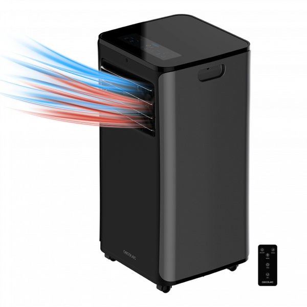 ForceClima 9150 Smart (R290) Aire Acondicionado Portátil con Gran Caudal de Aire de 400 m³/h, 2270 Frigorías, ClimaCare 4 en 1, Temporizador 24h, Eficiencia Energética Clase A, Negro