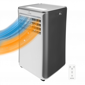 ForceClima 9400 Soundless Heating Aire acondicionado portátil de 9000 BTU con bomba de calor y mando a distancia.