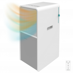 ForceClima 9450 Style Heating Aire acondicionado portátil de diseño de 9000 BTU con bomba de calor para usarlo todo el año y con mando a distancia y control táctil para un confort total.