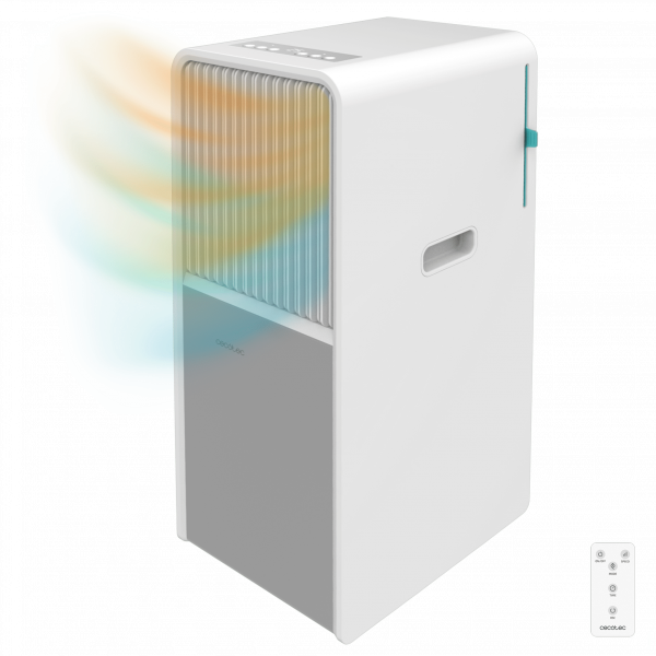 ForceClima 9450 Style Heating Aire acondicionado portátil de diseño de 9000 BTU con bomba de calor para usarlo todo el año y con mando a distancia y control táctil para un confort total.