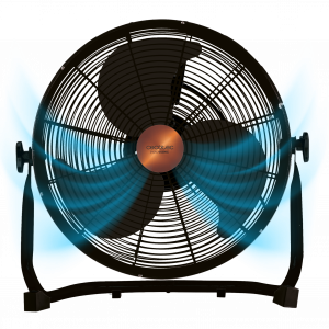 EnergySilence 2999 Pro, Ventilador Industrial de 90 W, 3 aspas, diámetro 40 cm (16"), motor de cobre, 3 velocidades, acabados metálicos