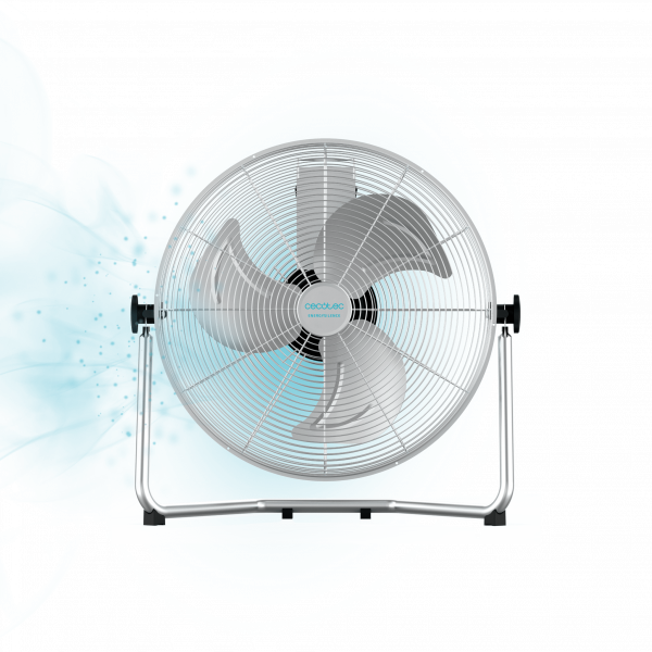 EnergySilence 4299 Pro Ventilador Industrial de 110 W, 3 Aspas Metálicas de 18" (45 cm), 3 Velocidades, Motor de Cobre, Inclinación Ajustable, Acabado Cromado