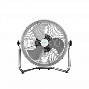 EnergySilence 4500 GyroPro. Ventilador Industrial de 110 W, Oscilación Automática, 3 velocidades, Motor de Cobre, Ajustable, Acabado Cromado