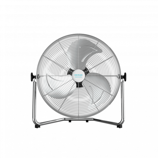 EnergySilence 5000 Pro. Ventilador Industrial de 120 W, 3 Aspas Metálicas de 20" (51 cm), Motor de Cobre, 3 Velocidades, Inclinación Ajustable, Acabado Cromado