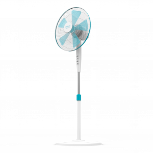 EnergySilence 500 Ventilador de Pie EnergySilence 500. 40 W, 5 Aspas de 40 cm de diámetro, Oscilante, 3 Velocidades, Altura Ajustable 110-130 cm, Motor de Cobre, Diseño en Blanco