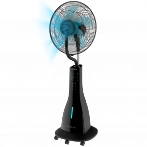 EnergySilence 689 Freshessence. Ventilador Nebulizador de Agua con Mando a distancia de 90 W, Oscilante, Silencioso, 3 Velocidades, Temporizador 7,5h, Pantalla LCD, Motor de Cobre, 3 L