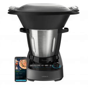 Mambo 11090 Robot de cocina con 37 funciones, APP, báscula y jarra de acero inoxidable apta para lavavajillas