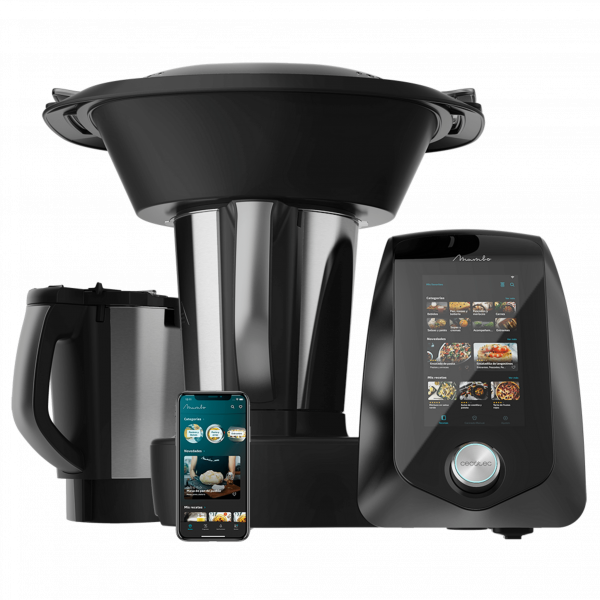 Mambo 12090 Habana Robot de Cocina Multifunción. 1700 W, 30 Funciones, WiFi, Pantalla TFT Táctil 7", Báscula, Jarra Cerámica y Jarra de Acero Inox apta para lavavajillas