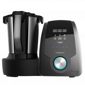 Mambo 7090. Robot de Cocina Multifunción con Capacidad 3.3L, Temperatura hasta 120ºC, Selección grado a grado, 10 Velocidades, Programable hasta 12h, Jarra apta Lavavajillas, 30 Funciones, 1700W.