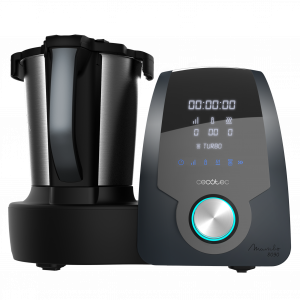 Mambo 8090, Robot de Cocina Multifunción con Cuchara MamboMix, 30 funciones, Báscula Incorporada, Jarra de Acero Inoxidable de Capacidad 3,3L, Apta para Lavavajillas, Cestillo de Hervir, Recetario