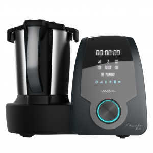 Mambo 8590, Robot de Cocina Multifunción con Cuchara MamboMix, 30 Funciones, Báscula integrada, Jarra de Acero Inoxidable, Apta para lavavajillas, Capacidad 3,3l, Cestillo para hervir