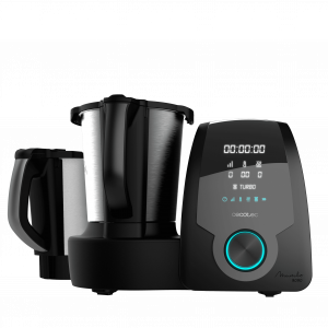Mambo 9090, Robot de Cocina Multifunción con Cuchara MamboMix, Jarra Habana con revestimiento cerámico, 30 Funciones, Jarra de acero inox 3,3l apta para lavavajillas, Báscula incorporada, Cestillo