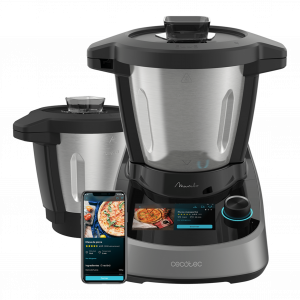 Mambo Touch M con Jarra Habana Robot de Cocina Multifunción. 1600 W, 37 Funciones, Pantalla Táctil TFT 5" con Recetario Integrado, 3,3 Litros, APP, Báscula y Jarra de Acero Inox + Habana