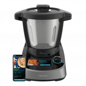 Mambo Touch M Robot de Cocina Multifunción 1600 W, 37 Funciones, Pantalla Táctil TFT 5" con Recetario Integrado, 3,3 Litros de Capacidad, APP, Báscula y Jarra de Acero Inoxidable
