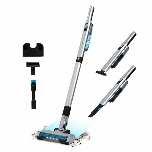 Scoba 2100 Jalisco Aspirador escoba sin cables sin bolsa con diseño ultraligero (menos de 1 kg en mano y 1,6 kg entero) y motor Digital Brushless de 210 W y 20 kPa de poder de succión. Autonomía de hasta 45 minutos. Dos modos de potencia. Tubo y c...