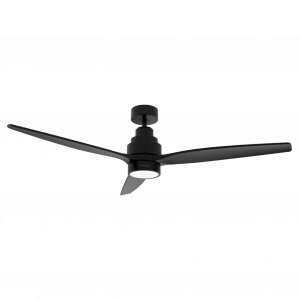 Ventilador de techo EnergySilence Aero 5350 Black Design Ventilador de techo de 40 W y 52” con motor DC, luz LED, mando a distancia, 6 velocidades, temporizador y modo winter-summer.