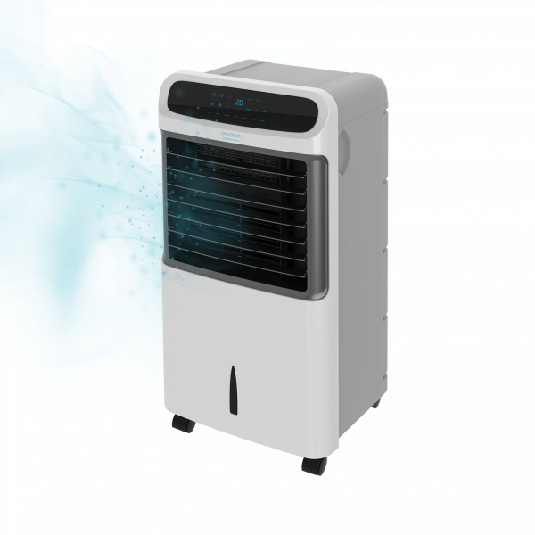 EnergySilence 5500 Pure Tech Climatizador evaporativo 3 en 1. Función de frío, ionizador y ventilador. 12 l de capacidad. 3 velocidades. Mando a distancia. Pantalla LCD. 500 m3/h de caudal de aire. Temporizador 12  horas.