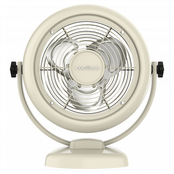EnergySilence 800 RetroDesk Beige Ventilador de sobremesa estilo retro color beige  de 8" con 20 W e inclinación ajustable.
