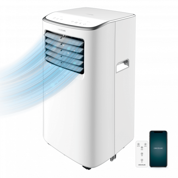 ForceClima 7500 Soundless Connected Aire acondicionado portátil de 7000 BTU con mando a distancia, control táctil y  control por wifi.