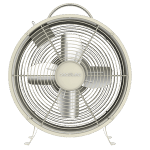 EnergySilence 400 RetroDesk Beige Ventilador de sobremesa estilo retro color beige  de 8" con 25 W y 4 aspas.