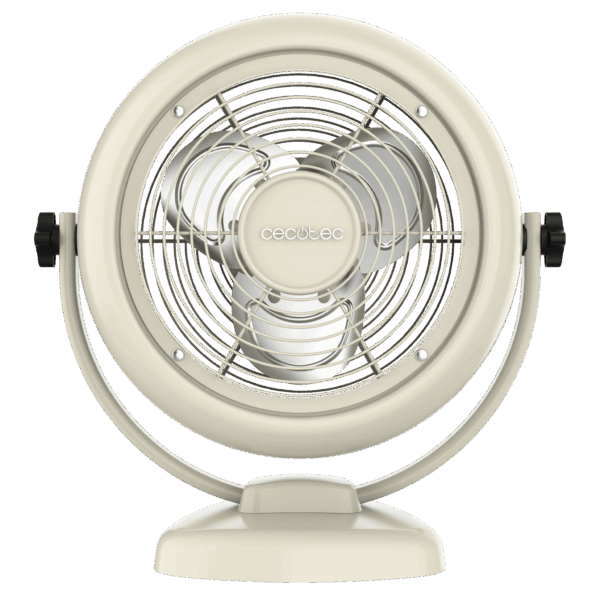 EnergySilence 800 RetroDesk Beige Ventilador de sobremesa estilo retro color beige  de 8" con 20 W e inclinación ajustable.