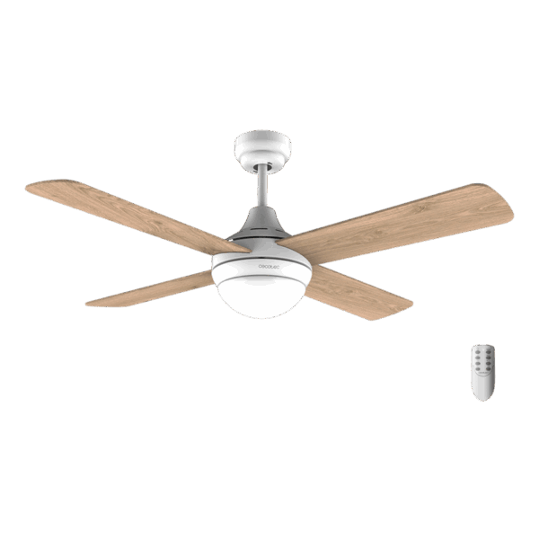 Ventilador de techo EnergySilence Aero 4250 DC Fresh Ventilador de techo de 40 W con motor DC  y 42” con luz LED, mando a distancia , temporizador, 3 velocidades y 4 aspas reversibles.