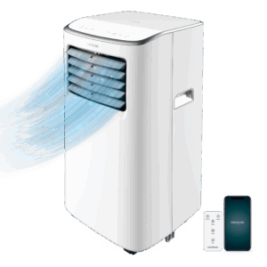 ForceClima 7500 Connected Aire acondicionado portátil de 7000 BTU con mando a distancia, control táctil y  control por wifi.