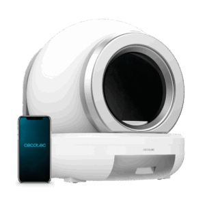 Pumba 7000 CleanKitty Compact Connected Axis Arenero compacto con autolimpieza, triple sistema de desodorización, control por wifi, silencioso y seguro con sensor de infrarrojos.