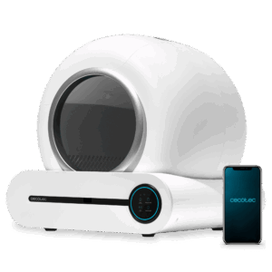 Pumba 8500 CleanKitty Smart Axis Arenero con autolimpieza, triple sistema de desodorización, control por wifi y pantalla, silencioso y seguro con sensor de infrarrojos.