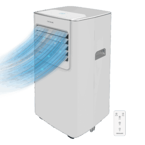 ForceClima 7100 Soundless Aire acondicionado portátil de 7000 BTU con tecnología Soundless que aporta un funcionamiento más silencioso  y mando a distancia para un confort total.